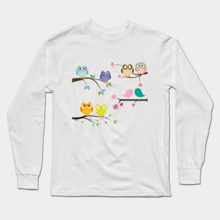 Owl Branches Long Sleeve T-Shirt